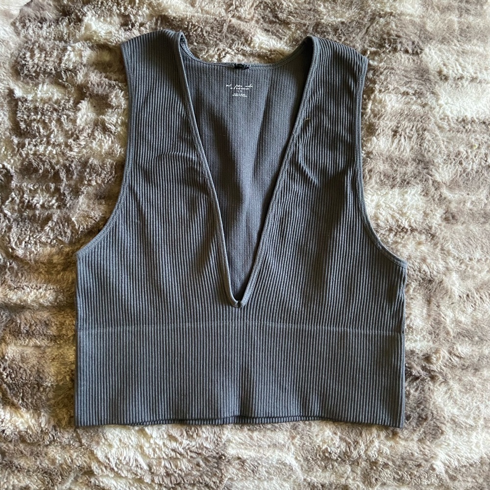 UO Out From Under Hailey Seamless Plunging Bra Top
